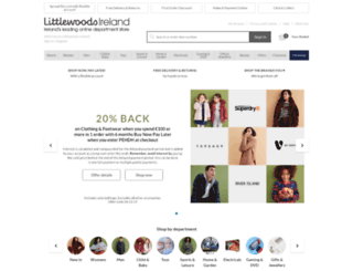 littlewoodsireland.ie screenshot