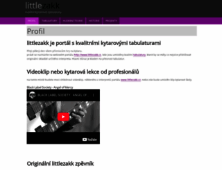 littlezakk.cz screenshot