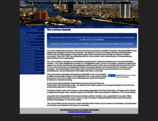 livcomawards.com screenshot