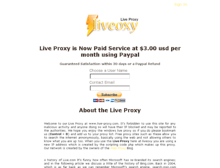 live-proxy.com screenshot