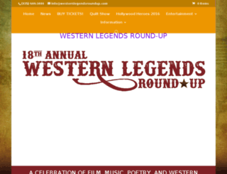 live-western-legends-roundup.pantheon.io screenshot