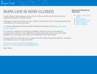 live.bupa.com screenshot