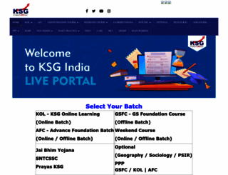 live.ksgindia.com screenshot