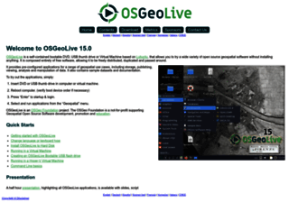 live.osgeo.org screenshot