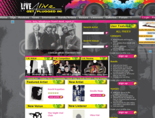 live4live.co.uk screenshot