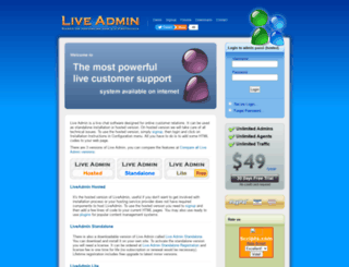 liveadmin.net screenshot