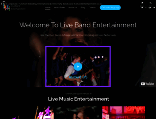 livebandentertainment.co.uk screenshot
