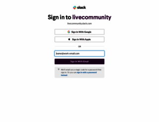 livecommunity.slack.com screenshot