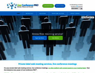 liveconferencepro.com screenshot