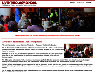 livedtheologyschool.org screenshot