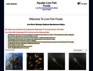 livefishfood.co.uk screenshot