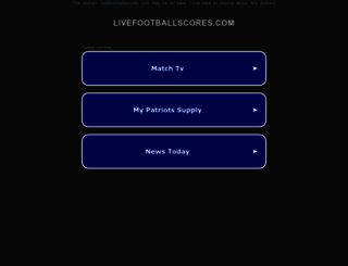 livefootballscores.com screenshot