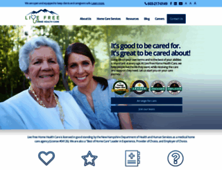 livefreehomehealthcare.com screenshot