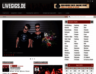 livegigs.de screenshot