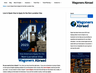 liveinspain.wagonersabroad.com screenshot