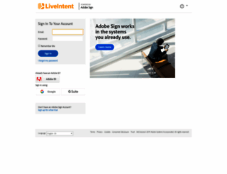 liveintent.echosign.com screenshot