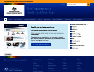 livelonger.health.gov.au screenshot