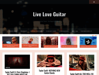 liveloveguitar.com screenshot