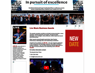 livemusicawards.co.uk screenshot