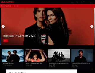 livenation.cz screenshot