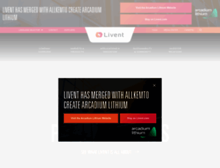 livent.com screenshot