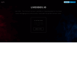 liveodds.io screenshot
