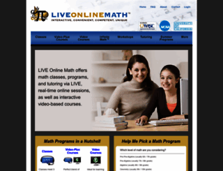 liveonlinemath.com screenshot