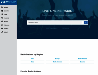 liveonlineradio.net screenshot