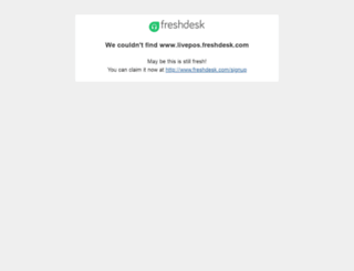 livepos.freshdesk.com screenshot