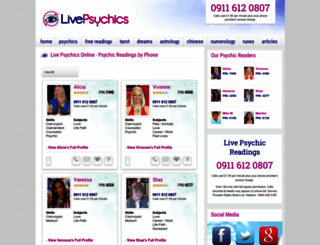 livepsychics.co.uk screenshot