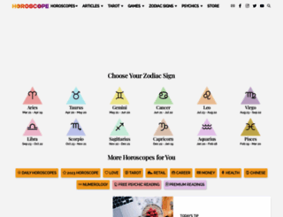 livepsychics.horoscope.com screenshot