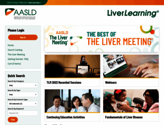 liverlearning.aasld.org screenshot