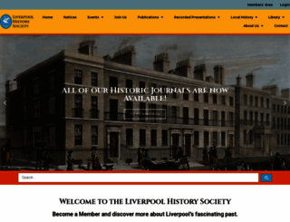 liverpoolhistorysociety.org.uk screenshot