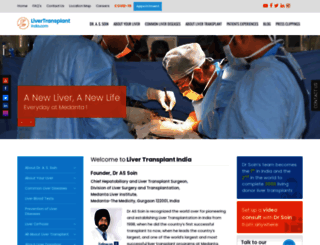 livertransplantindia.com screenshot