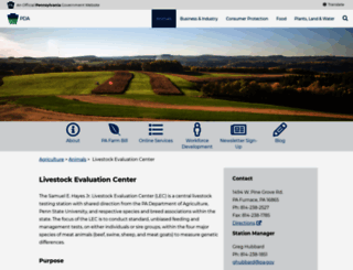 livestockevaluationcenter.com screenshot