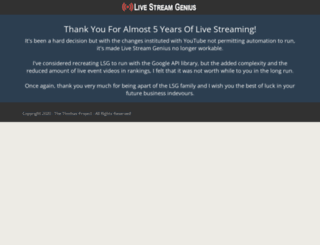livestreamgenius.com screenshot
