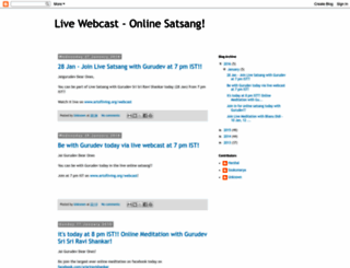livewebcastwithsrisri.blogspot.ie screenshot