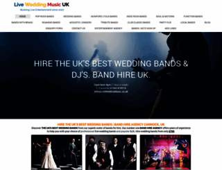 liveweddingmusic.co.uk screenshot