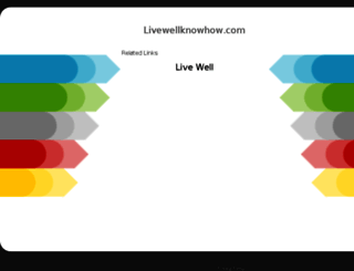 livewellknowhow.com screenshot