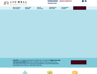 livewellwithlungcancer.com screenshot