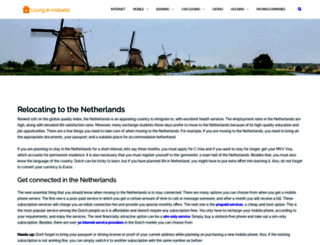 living-in-holland.nl screenshot