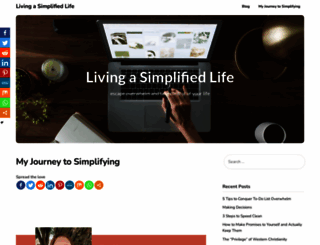 livingasimplifiedlife.com screenshot