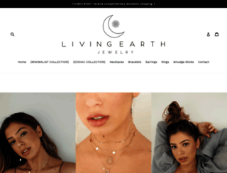 livingearthjewelry.com screenshot
