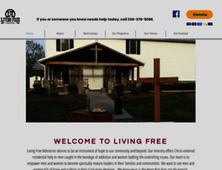 livingfreeministries.net screenshot