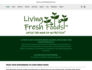 livingfreshfoods.com screenshot