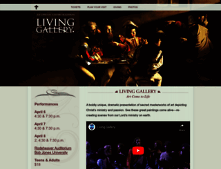 livinggallery.bju.edu screenshot