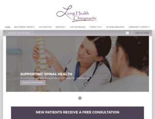 livinghealthchiropractic.com screenshot