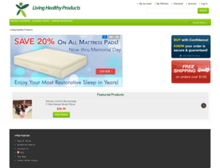livinghealthyproducts.com screenshot