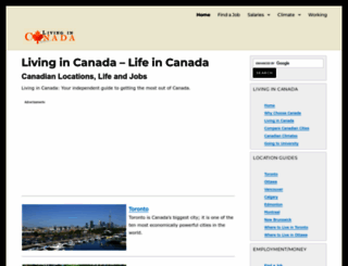 livingin-canada.com screenshot