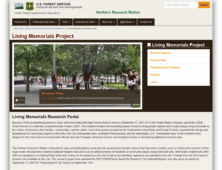 livingmemorialsproject.net screenshot